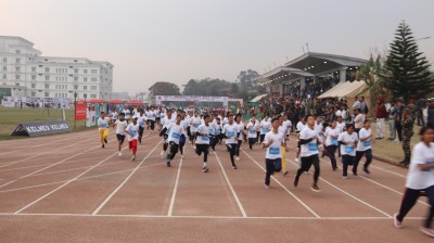 सेना दिवसको उपलक्ष्यमा खुल्ला म्याराथन